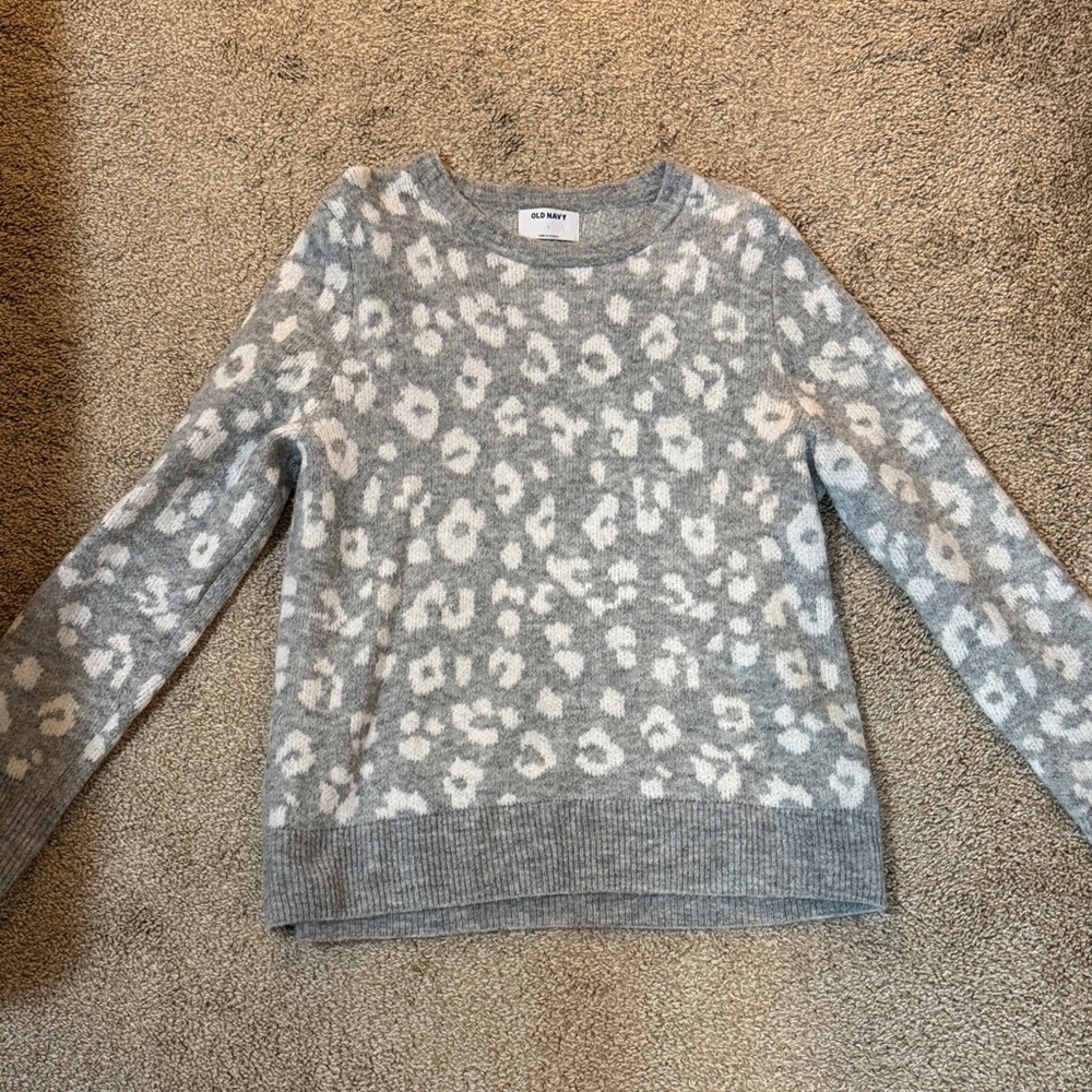Old Navy cheetah sweater